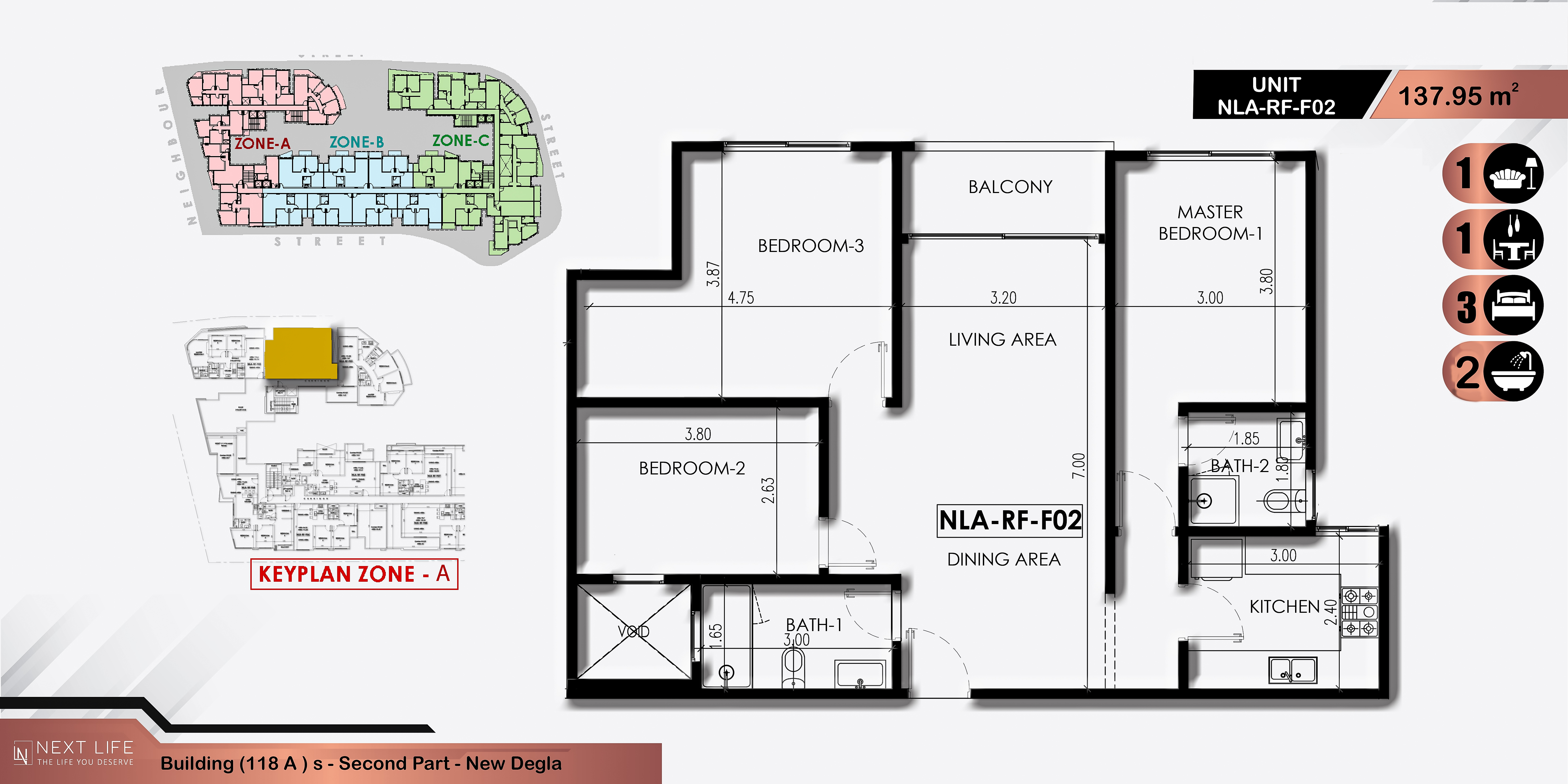 Roof A 137.97 m